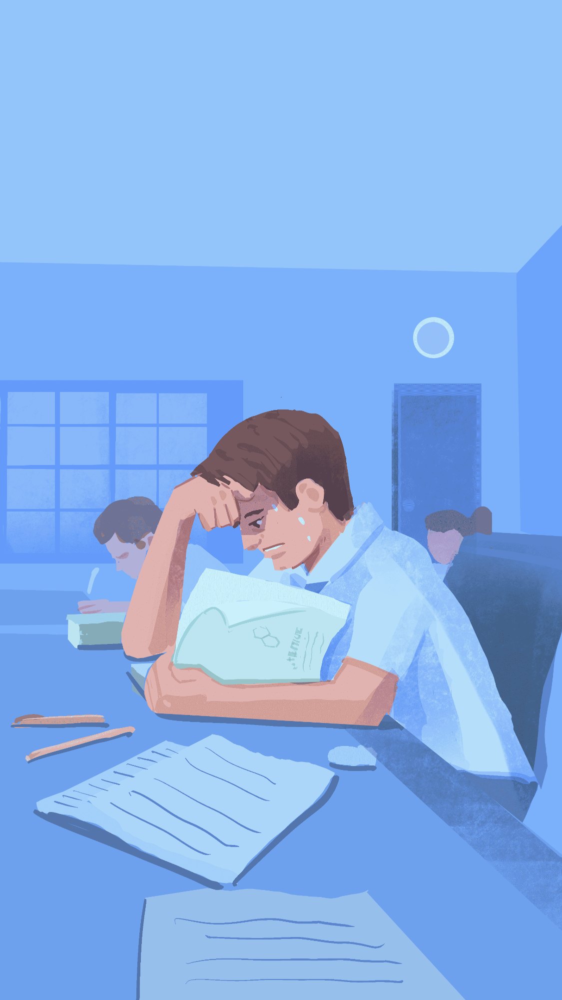 Student under pressure