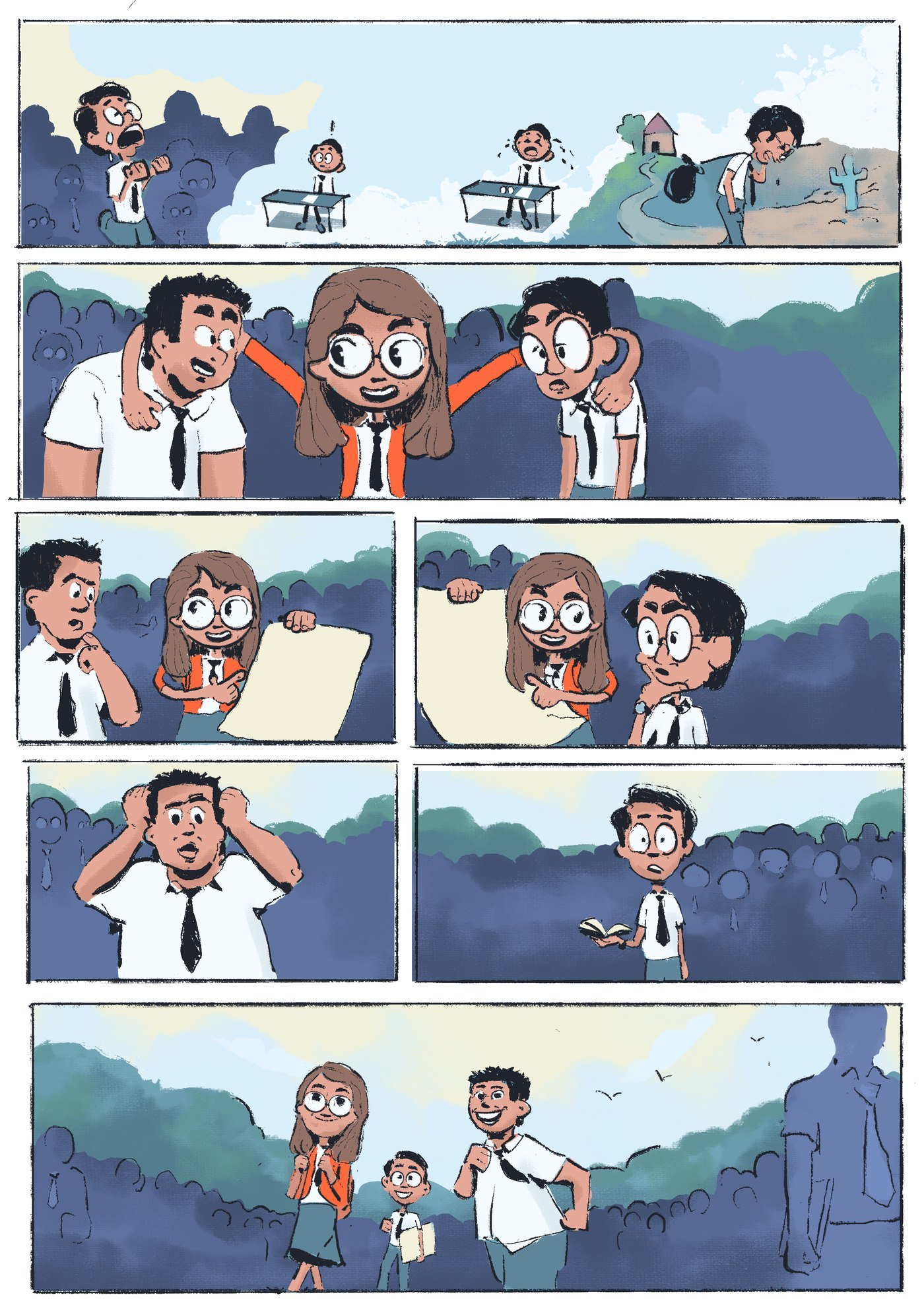 Vedantu comic strip page 1